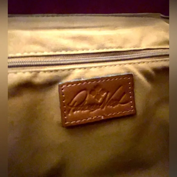 Patricia Nash Tooled Leather Satchel Purse - Picture 11 of 12